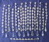 BRINS DE LUSTRE EN CRYSTAL PLAFONIER VINTAGE STRANDS OF CRYSTAL