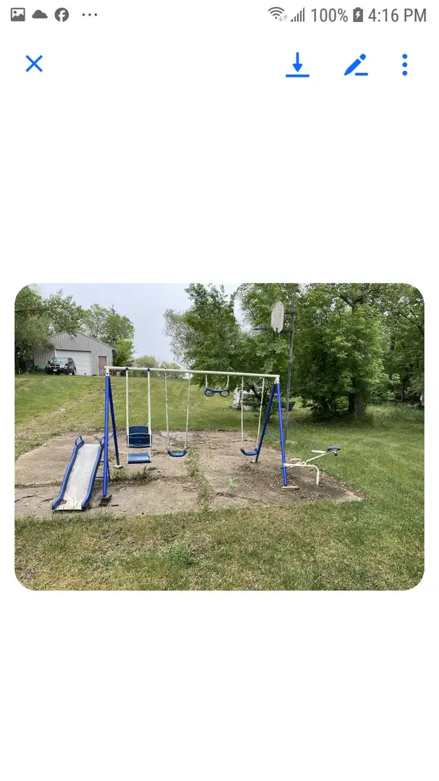 Swings set for sale.Like new barely used.Asking $200 firm.63235120835457121