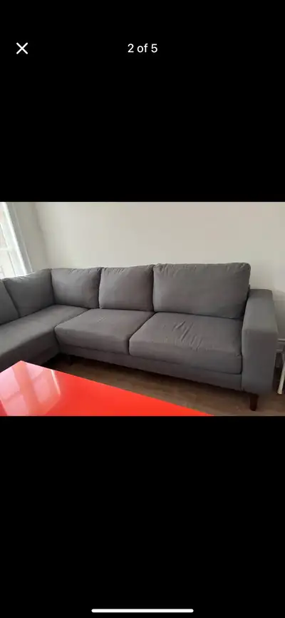 (Free Delivery) Structube Sectional Sofa Couch, View more