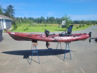 Left over new Mako 12 pedal kayak great for fishing, very stable. Asking 1700 no Tax