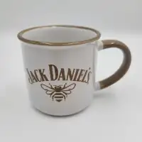 Jack Daniel’s Bee Mug Cup Whisky Coffee Tea White Brown Read