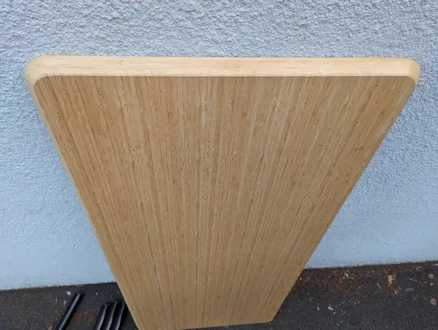 Ikea bamboo "Anfallare" table/desk top with Adils legs 63005667078147122