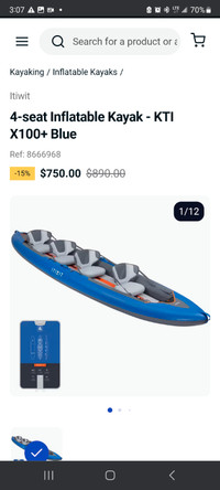 4 seat inflatable kayak kti x100