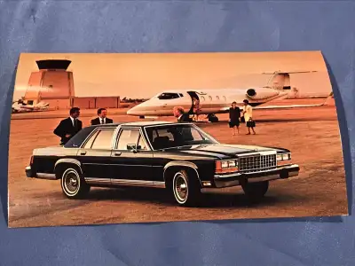 1987 Ford Crown Victoria Original Postcard, View more