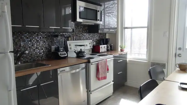 Grand 41/2  laveuse sécheuse 2 chambres  3 e étage Metro PIE IX in Long Term Rentals in City of Montréal - Image 2