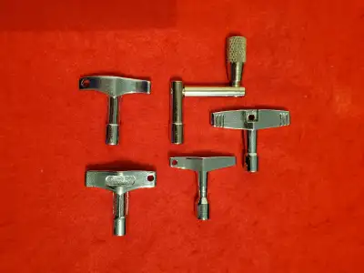 5 DRUM Tuning KEYS - As New - 5 Piece Lot., View more