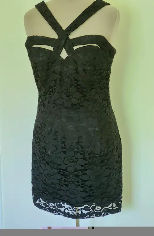 Vintage Black Lace Mini Iconic dress in Women's - Dresses & Skirts in Kitchener / Waterloo - Image 3