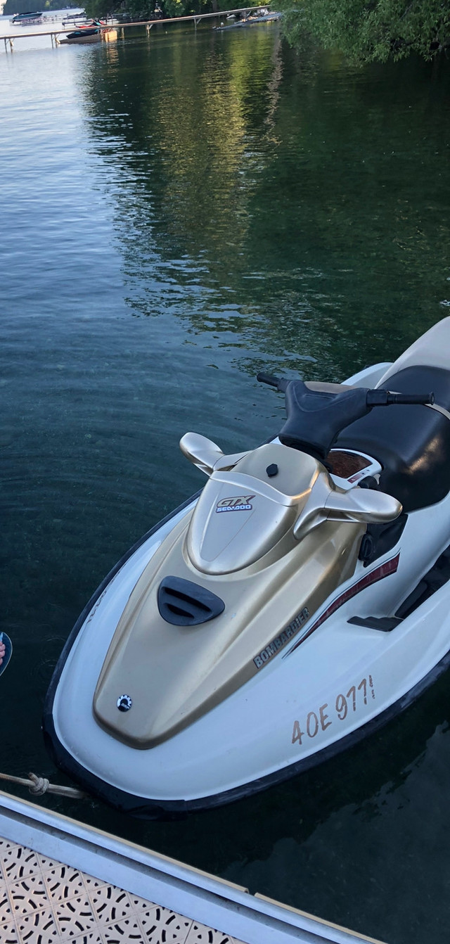 1999 gtx Seadoo with double trailer  in Personal Watercraft in Barrie - Image 2