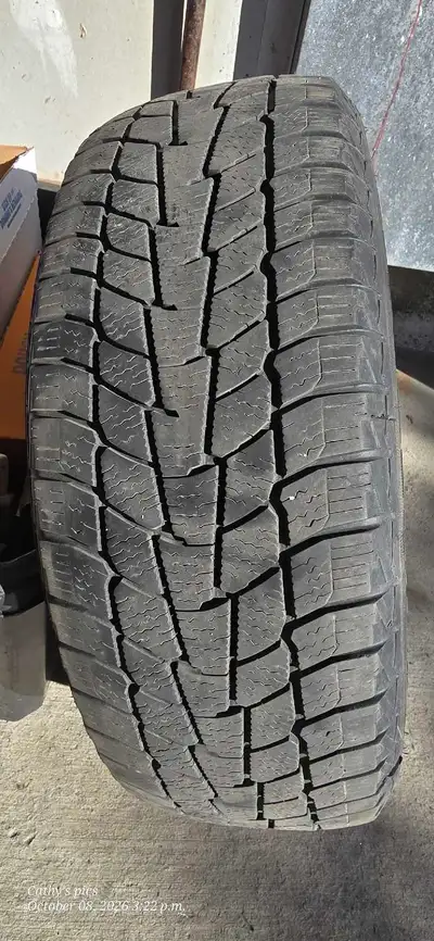 185/65 R14. Used winter tires on rims. Used for 2 winters on a Hyundai Accent. Still lots of tread l...