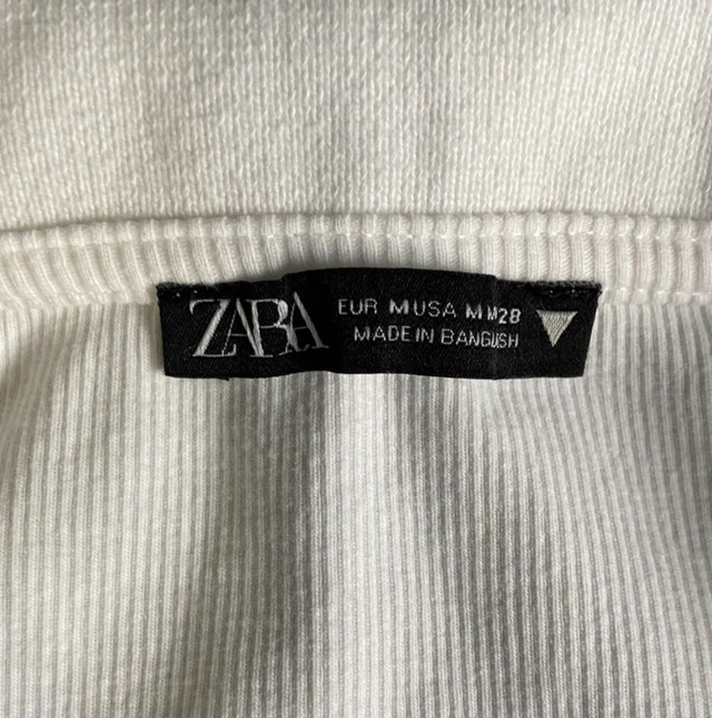 ZARA (Size S) White Crop Top Polo Shirt in Women's - Tops & Outerwear in Ottawa - Image 2