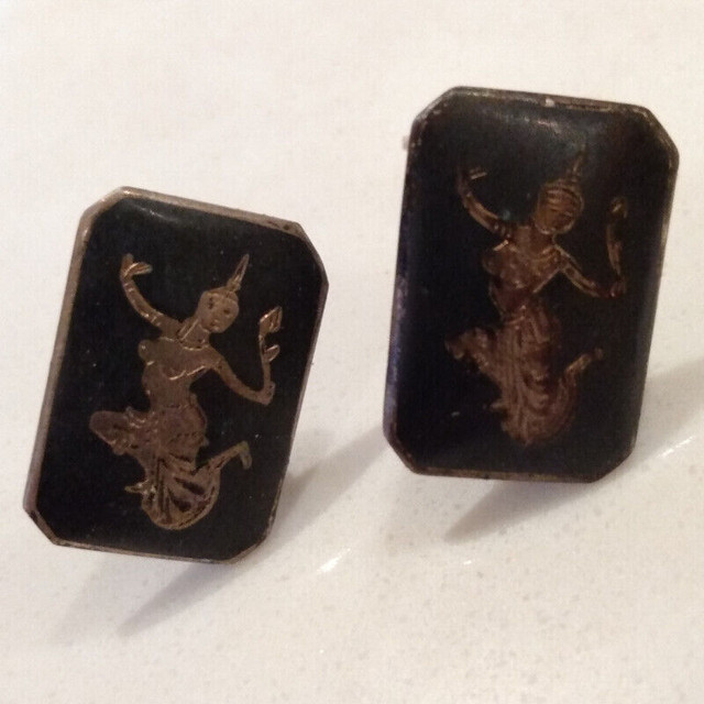 Vintage Siam Sterling Silver Cuff Links in Jewellery & Watches in Hamilton - Image 2