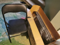 Vinyl padded folding chair