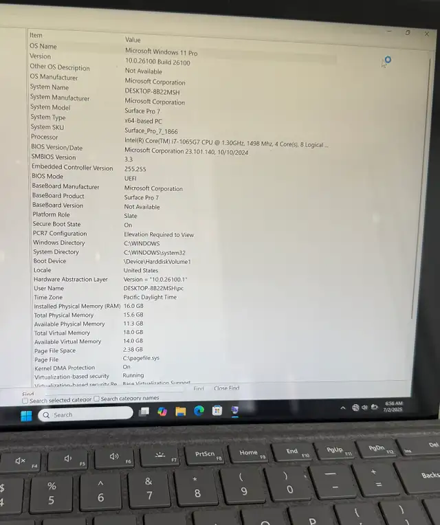Surface Pro 7 Laptop i7 16GB 512GB in Laptops in City of Toronto - Image 5