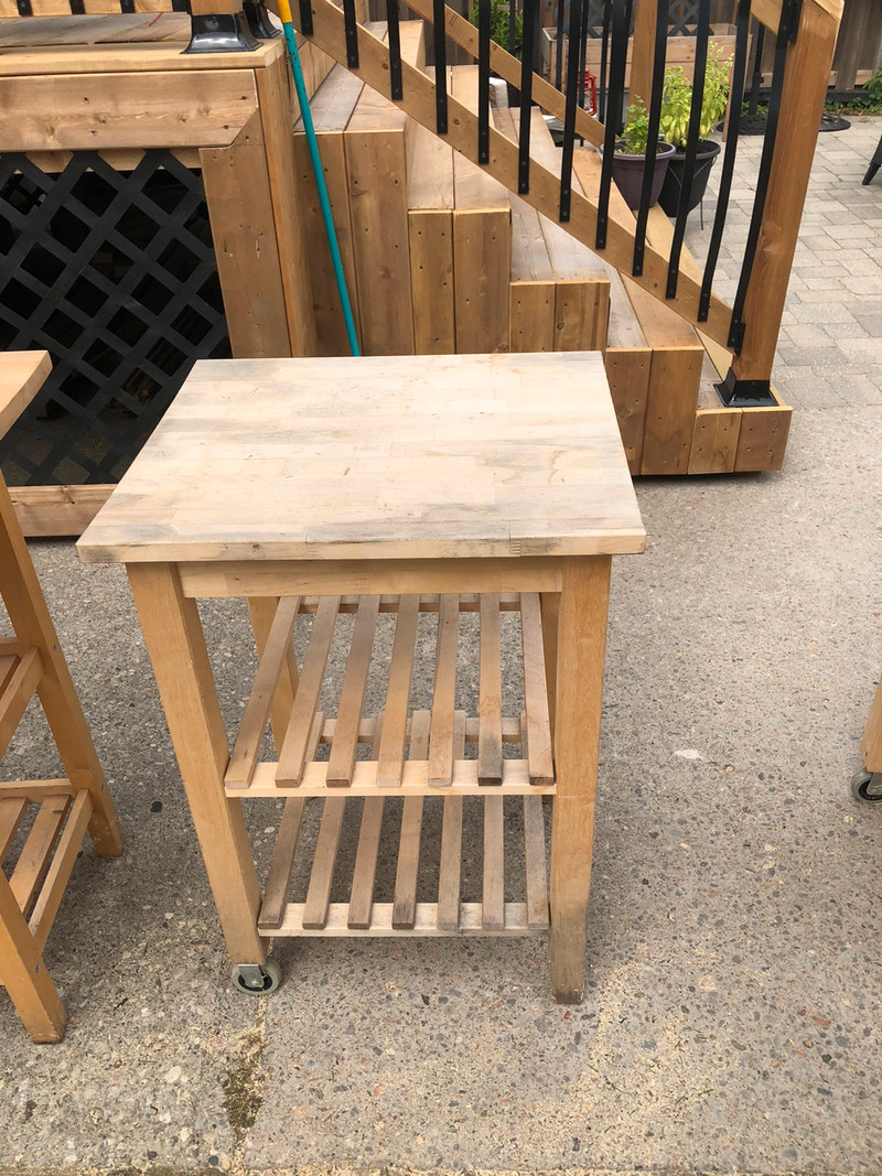 IKEA bekvam kitchen cart and a ikea hemnes coffee table Kitchen