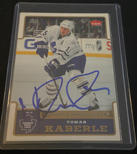 AUTOGRAPHED!! Thomas Kaberle Hockey Card 