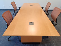 $450/- OBO. Meeting/ Conference room table & drawer chest set.