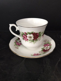Queen Anne Tasses de collection en porcelaine tea cup