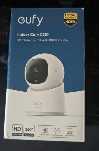 Like new. Open box. ·Total Security with 360° Surveillance: pan and tilt capabilities ·1080p HD Clar...