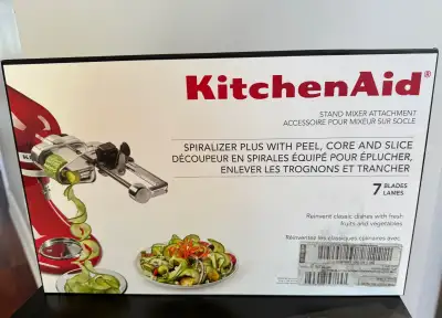**BRAND NEW** Kitchenaid 7 Blade Spiralizer Plus Attachment, View more