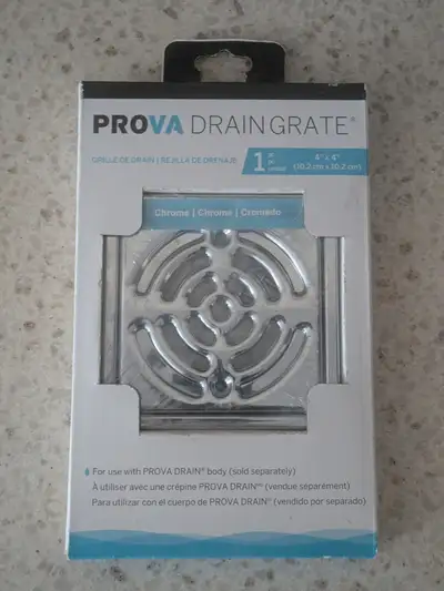 Prova Chrome Shower Drain Grate, View more