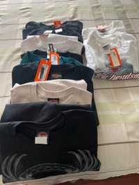 Harley Davidson tee shirts all new with tags on.