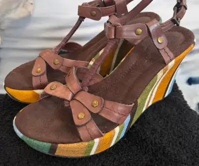 Vintage Nine West Wedge Sandals, View more