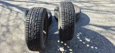 2 tires in really good condition. They were used for 1 season, take all 4 rims. Sold the car so we d...