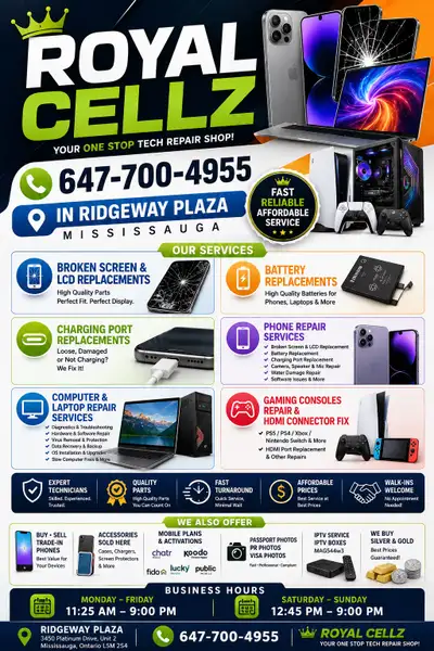 Royal Cellz | Cell Phone, Tablet, Laptop, PC & Gaming Console, View more