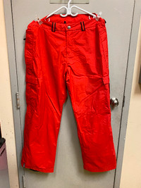 Red snowboard pants