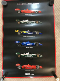 Vintage Poster 2000 Cart Car Lineup Honda