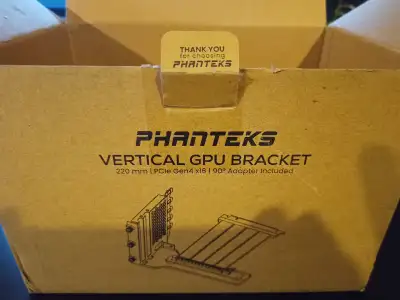 Phanteks Premium Vertical GPU Bracket (Gen4) – Black – Unused, View more