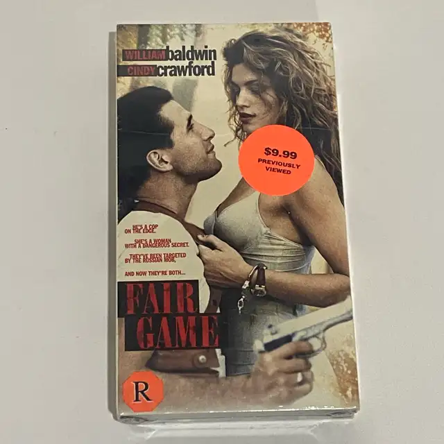 Fair Game Warner Bros. VHS previously viewed sealed 