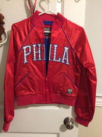 NBA Phila red jacket small
