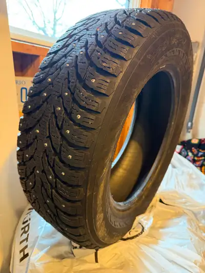 A premium studded winter tire designed for harsh Nordic conditions, offering exceptional ice and sno...