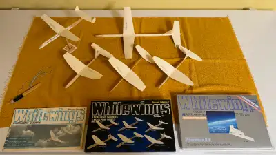 (New) 15 Whitewings: Paper Airplanes Kit, Plus 5 extra assembled planes, and 2 not. A total of 22 Wh...