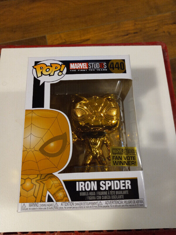 Marvel Pop Vinyl Iron Spider Gold LTD. Fan Vote Winner 10 Years in Arts & Collectibles in Trenton