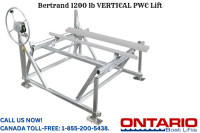 Safe Seadoo Storage: Bertrand 1200 lb VERTICAL PWC Lift!