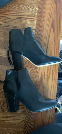 Black booties size 8.5