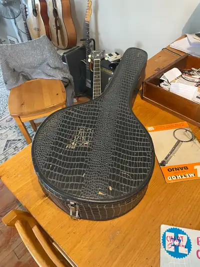 Irish style tenor banjo. Unfortunately I cannot determine a specific date, not un common with these...