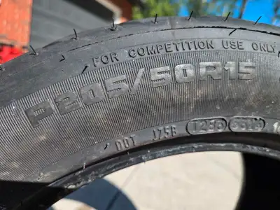 I'm selling a pair of Hoosier H2O rain tires, size 205/50R15. These tires are designed for competiti...
