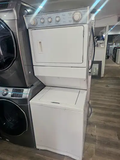 CAN DELIVER Whirlpool 27" White 2in1 Stackable Washer Dryer Set, View more