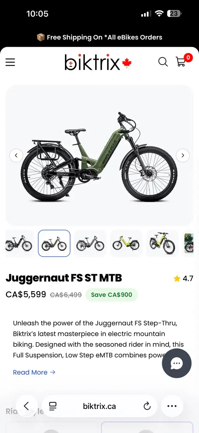 Fs step threw BIKTRIX  in eBike in Mississauga / Peel Region - Image 3