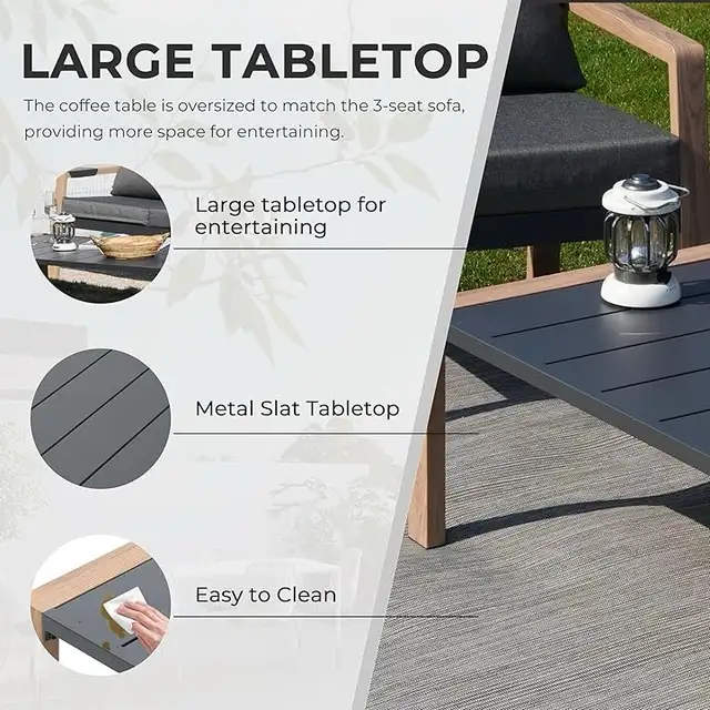 Extra $100 off 4pc Outdoor Patio Furniture Set - 80" 3-Seat Sofa in Patio & Garden Furniture in Markham / York Region - Image 7