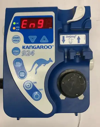 We are selling a used Kangaroo 924 Enteral Feeding Pump by Tyco VGC peristaltic pump You are welcome...