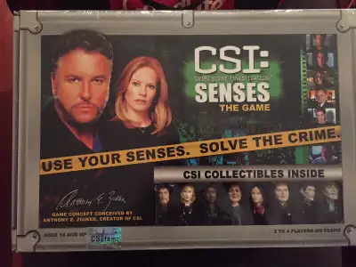 "CSI: Senses" Board Game (New, factory sealed), View more