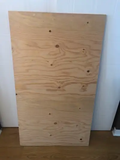 Plywood. Cut offs from full sheets. New. Nail and hole free. SOLD OUT 3/4” - 48” x 36”. $12.00 per p...