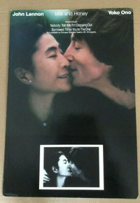 John Lennon-Yoko Ono Milk & Honey 2-Original  Display+Card-1984