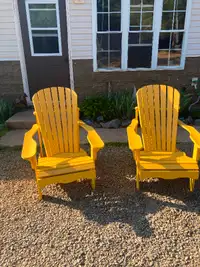 SET OF 2 ADIRONDACK CHAIRS