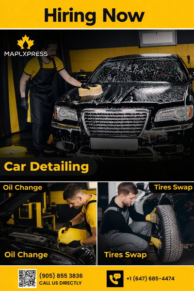 Auto Detailer / Tint & Tire Technician – Hiring Now Mississauga, View more