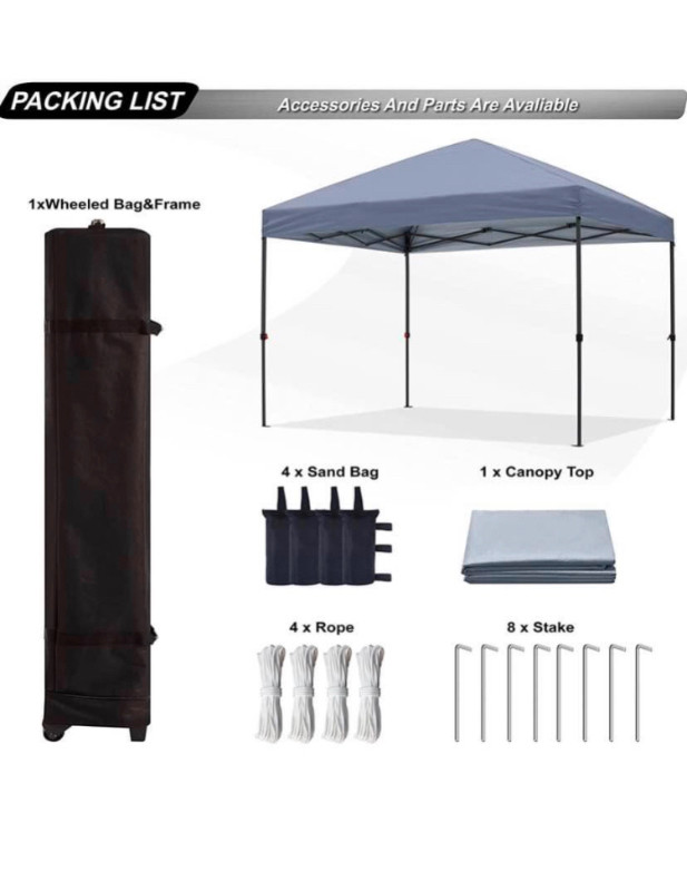 Canopy 10x10 for $45 per day in Outdoor Décor in Edmonton - Image 3